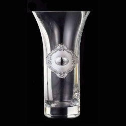 Ваза для цветов с серебряным декором