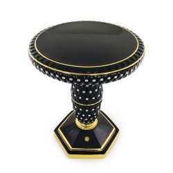 Черный стол с кристаллами Swarovski коллекция Sidney