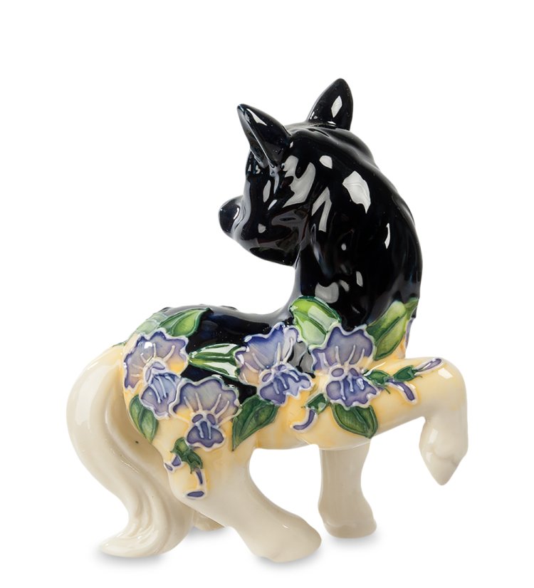 Статуэтка из фарфора Лошадка Глициния Pavone JP-61/10, оборотная сторона