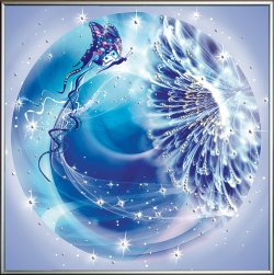 Картина Стихия-Воздух c кристаллами Swarovski