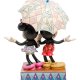 Статуэтка Микки и Минни с зонтом - Романтика под дождем Disney Traditions, оборотная сторона