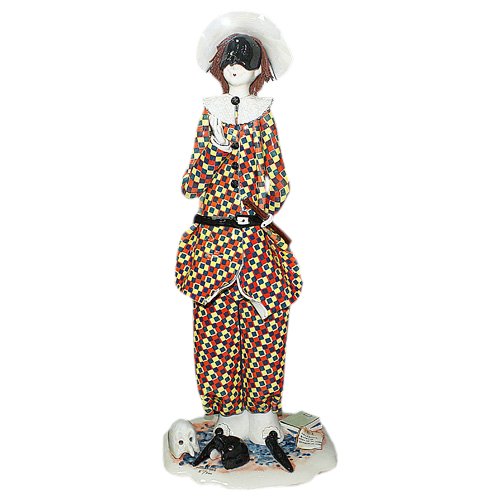 Фарфоровая статуэтка Арлекин