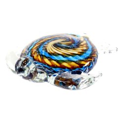 Статуэтка из Муранского стекла Лазурная Черепаха, Длина 20 см