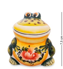 Фигурка царевна Лягушка Цветная гжель