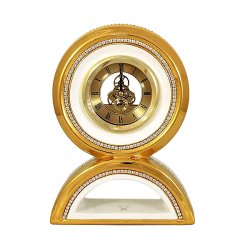 Часы настольные золотые с Swarovski