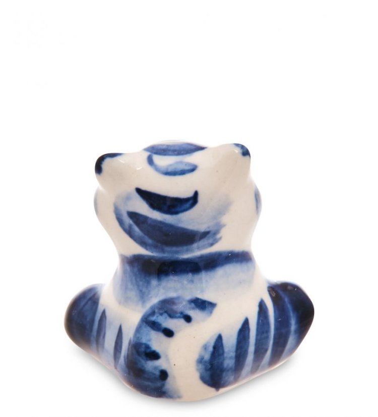 Фигурка Тигренок Ваня Голубая гжель ГЛ-684, оборотная сторона