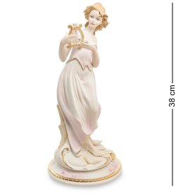 Статуэтка Девушка с маленькой арфой в руках