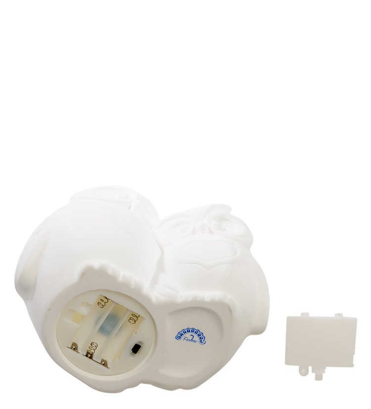 Статуэтка из бисквитного фарфора с подсветкой Сова с совенком Pavone JP-186/ 22, фотография снизу