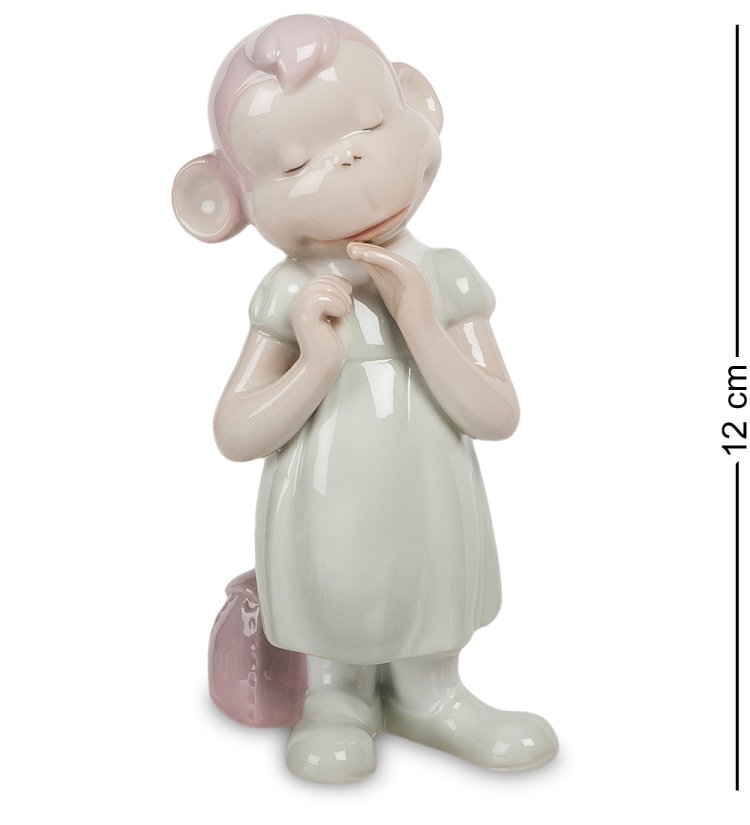 Статуэтка из фарфора Обезьянка с сумочкой Pavone JP-81/ 4