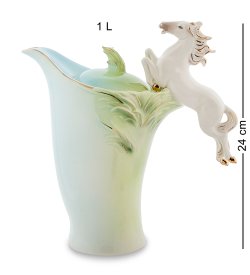 Заварочный чайник из фарфора Лошадь