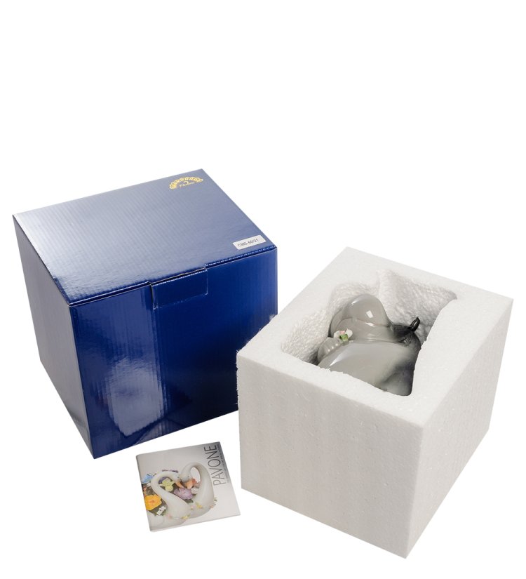 Копилка из фарфора Бегемот Pavone CMS-60/21, упаковочный вид