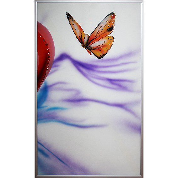 Картина Композиция Магия любви c кристаллами Swarovski