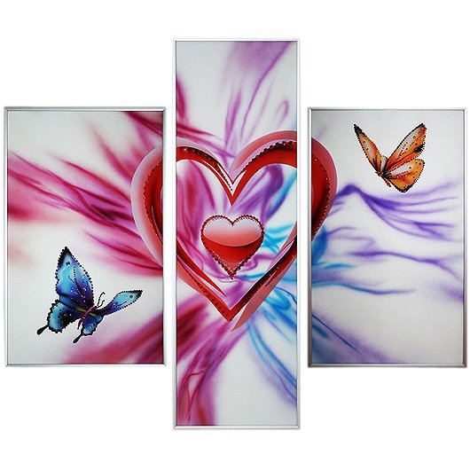 Картина Композиция Магия любви c кристаллами Swarovski