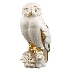 Статуэтка Сова на ветке с цветами