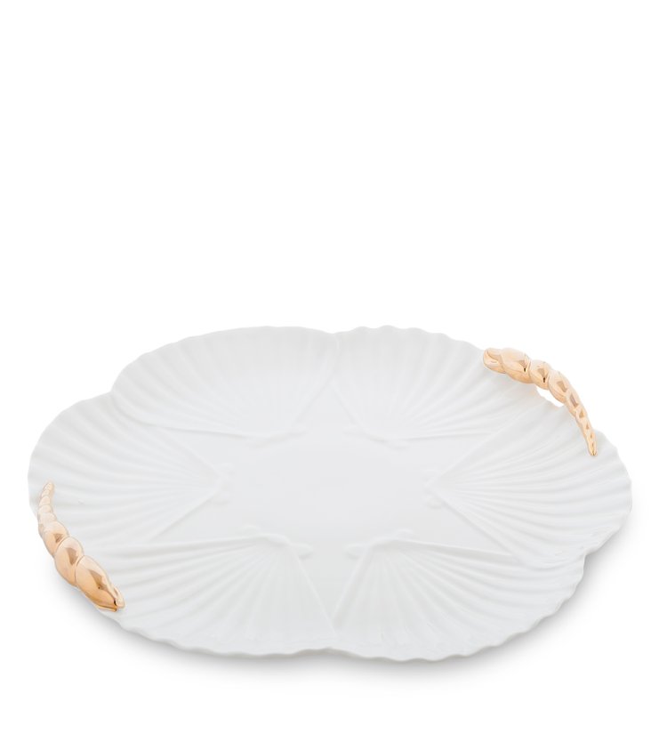 Блюдо из фарфора Морская ракушка Pavone FM-34/ 9, фотография сбоку