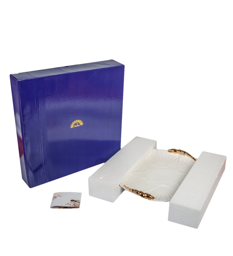 Блюдо из фарфора Морская ракушка Pavone FM-34/ 9, фотография в упаковке