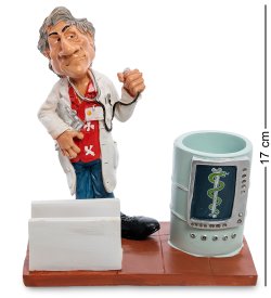 Подставка для ручек и визиток Врач