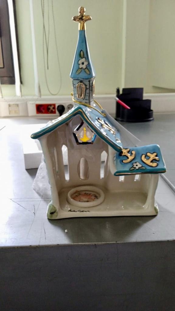 Подсвечник-домик Надежда Blue Sky BS- 10, фото со склада оборотная сторона