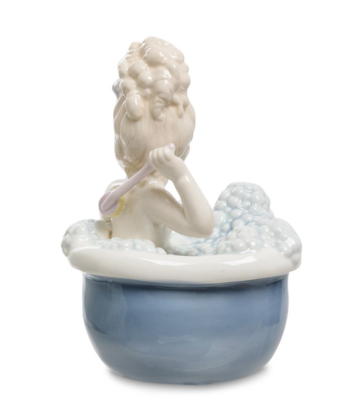 Статуэтка из фарфора Девочка в ванной Valerio Sole VS-305, фотография со спины