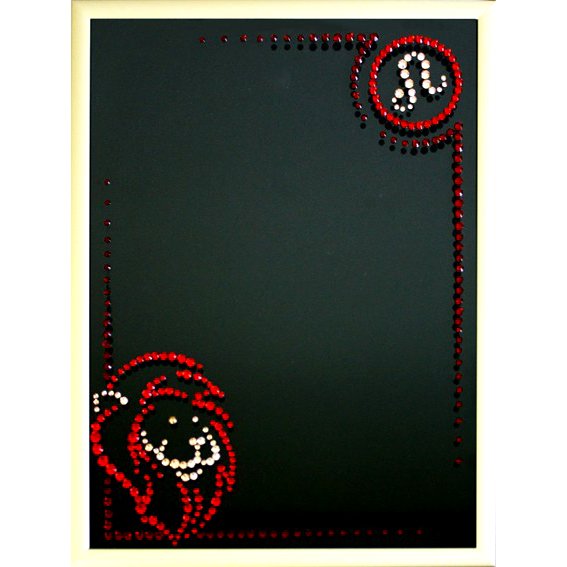 Фоторамка с кристаллами Swarovski - Лев