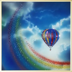 Картина Радужная фантазия c кристаллами Swarovski