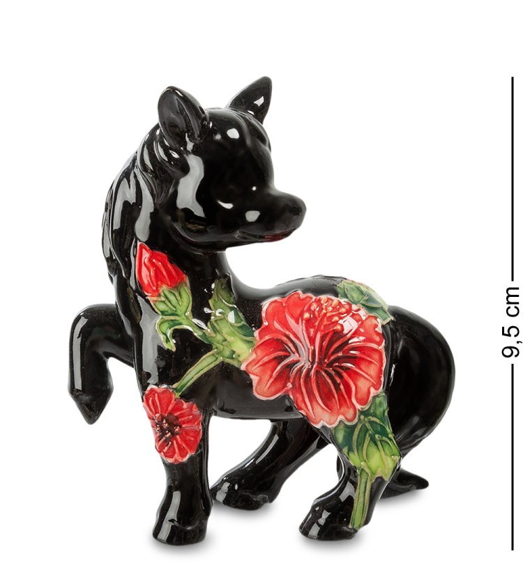 Статуэтка из фарфора Лошадка Розочка Pavone JP-61/11