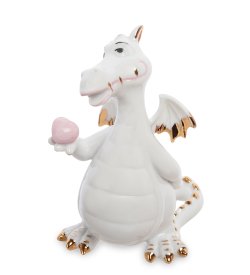 Статуэтка из фарфора Дракон с подарком