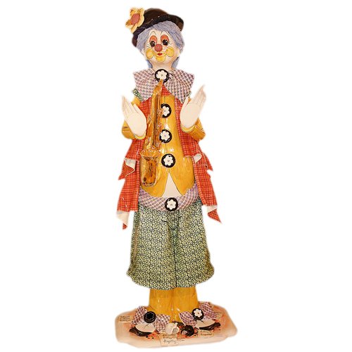 Статуэтка из фарфора Клоун с саксафоном