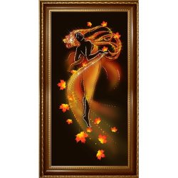 Картина Осенний вальс 2 c кристаллами Swarovski