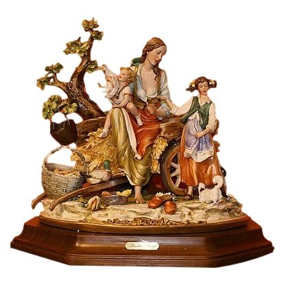 Фарфоровая статуэтка Композиция Счастливая семья