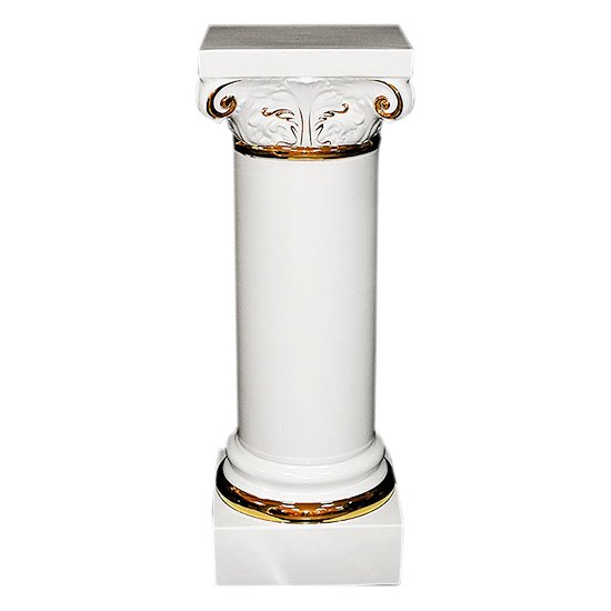 Белая колонна из керамики Афины