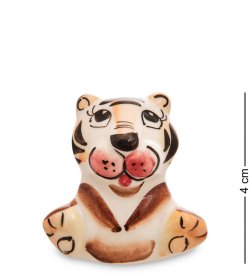 Фигурка Тигренок Ваня Цветная гжель