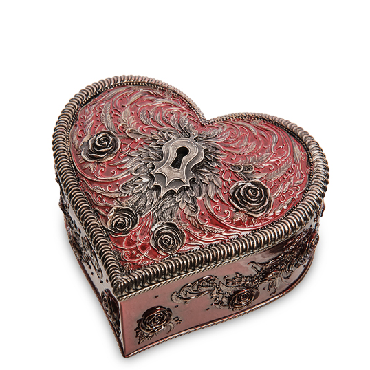 Шкатулка Сердце и ключ Veronese WS-1126