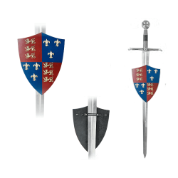 Щит геральдический малый Черного Принца