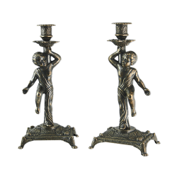 Комплект из двух подсвечников на 1 свечу Купидон