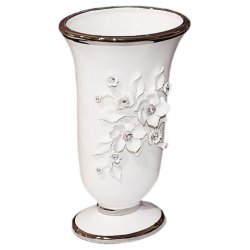 Ваза для цветов с декором Цветы