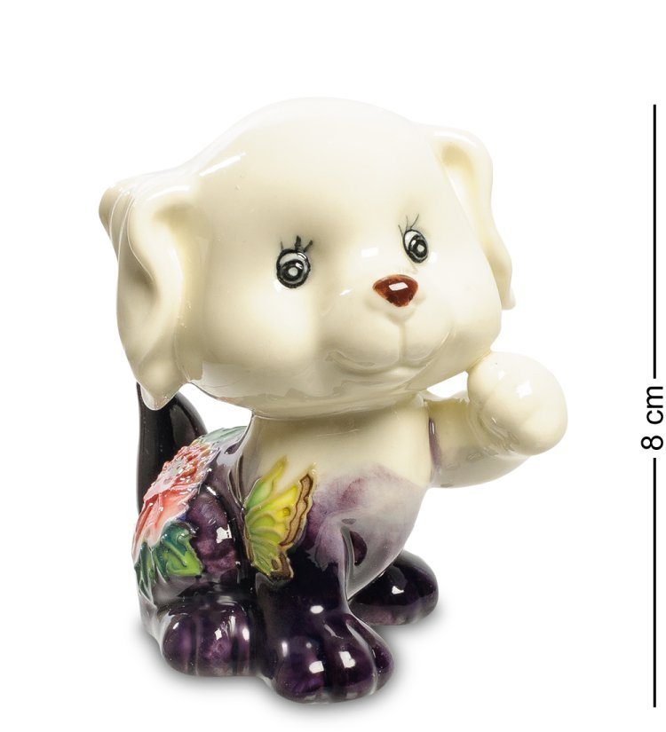 Статуэтка из фарфора Песик с поднятой лапкой Pavone JP-101/ 6