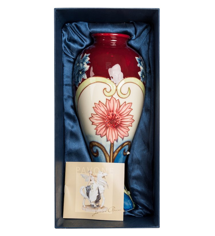 Фарфоровая Ваза для цветов Клавдия Pavone JP-157/ 6, фотография в упаковке