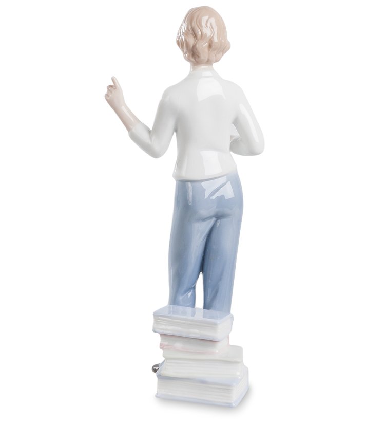 Статуэтка из фарфора Учитель Pavone JP-06/22, фотография со спины