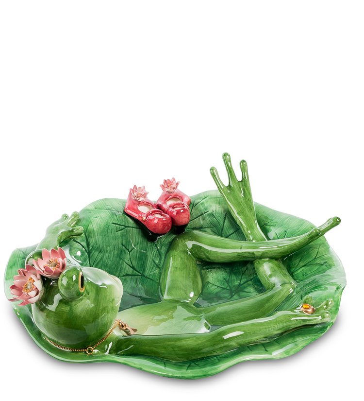 Блюдо из керамики Царевна Лягушка Pavone CMS-02/ 6, фотография сбоку