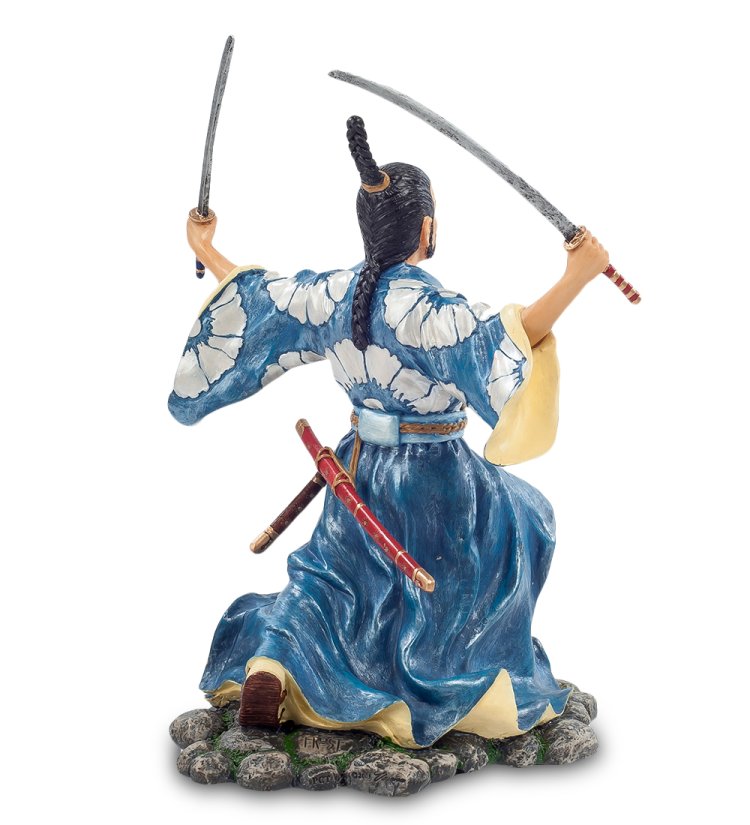 Статуэтка Вооруженный Самурай Veronese WS-755, оборотная сторона