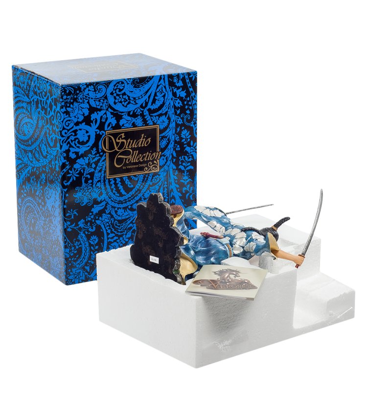 Статуэтка Вооруженный Самурай Veronese WS-755, упаковочный вид