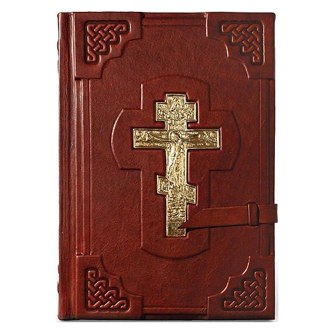 Библия большая с хлястиком и литьем