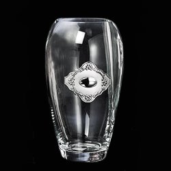 Прозрачная Ваза для цветов с декором