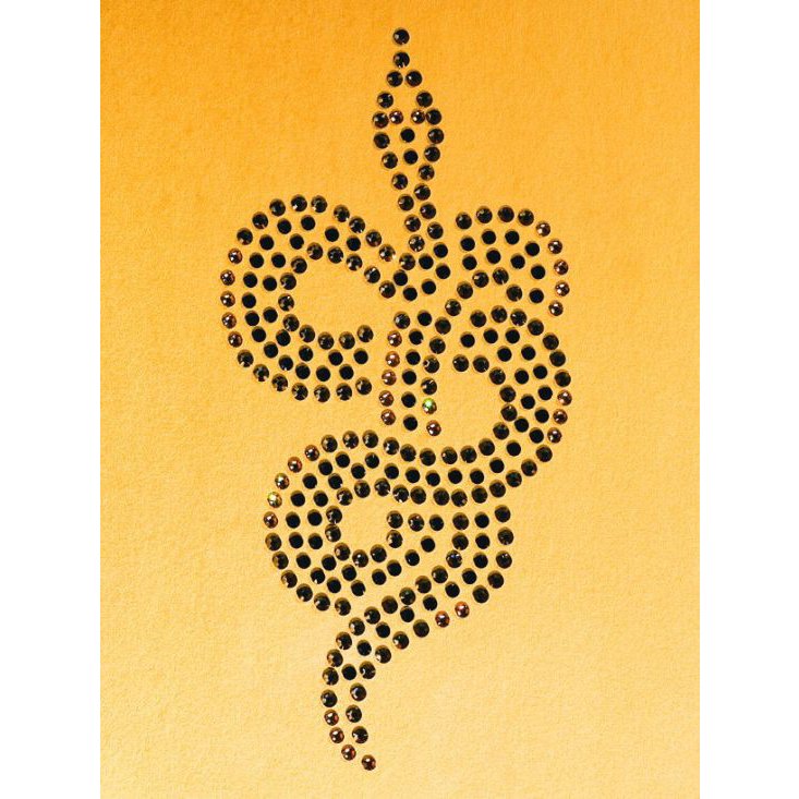 Картина Змея c кристаллами Swarovski