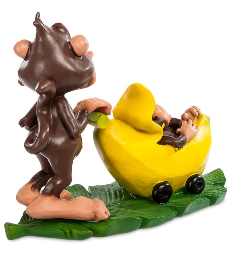 Фигурка Обезьяна с детенышем Муси-пуси The Comical World of Stratford RV-488, оборотная сторона