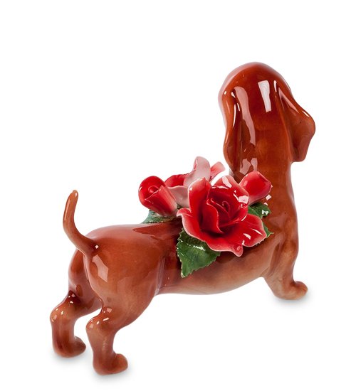 Подставка для визиток из фарфора Такса Pavone CMS-15/95, оборотная сторона