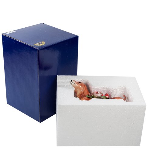 Подставка для визиток из фарфора Такса Pavone CMS-15/95, упаковочный вид