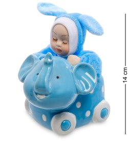 Музыкальная фигурка из керамики Мальчик - Сладкий сон