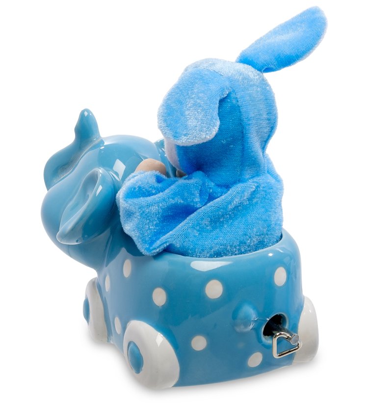 Музыкальная фигурка из керамики Мальчик - Сладкий сон Valerio Sole MUG-145/1, оборотная сторона